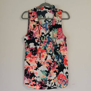 12pm by Mon Ami Floral Tank Women's Large